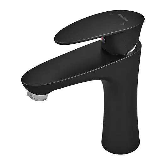 Змішувач для умивальника Plamix Cezar-001 SET Matte black PM0662 Чорний матовий - фото 1