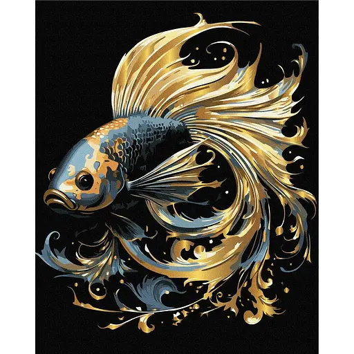 Картина по номерам на подрамнике Brushme Волшебная рыбка - фото 1