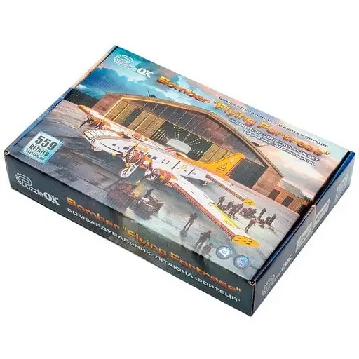 Деревянный 3D-конструктор Бомбардировщик Летающая крепость PuzzleOk Puz-00949 - фото 1