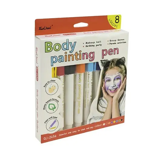 Дитячий набір аквагриму "Маркери" Bambi Cel-2502, 8 кольорів - фото 1