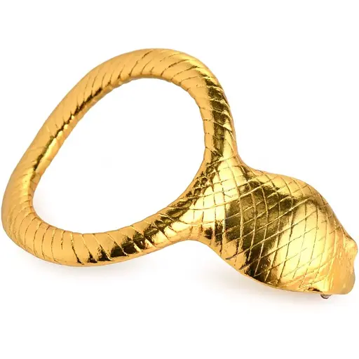 Эрекционное кольцо Master Series Cobra King Golden Cock Ring - фото 3