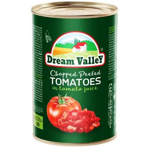 Томати очищені різані Dream Valley 400 г