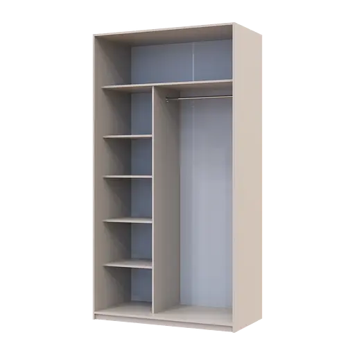 Шафа купе Doros Сіті Лайт Кашемір 2 ДСП 120х60х225 (80736329) - фото 5