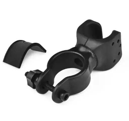 Велосипедное крепление на руль для фонарика вело крепеж держатель Черный - фото 6