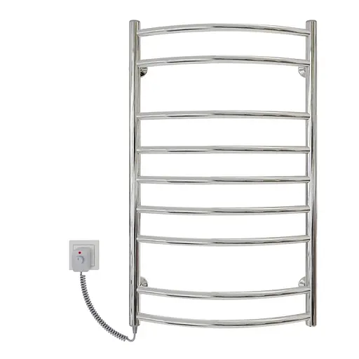 Электрический полотенцесушитель Kosser Дуга Элит 800x500/9 EL рег. ДДЕ02ЕL, Хром, Левое - фото 2