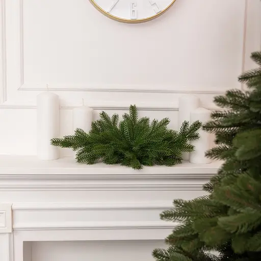 Новорічна хвойна гірлянда лита  Lugi TD-NSTGR1 зелена Північна зірка 60х35 см - фото 2