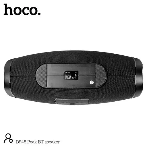 Портативная вluetooth колонка с подсветкой Hoco Peak DS48 Бумбокс IPX6 4000 мАч 2х20Вт microSD Вlack - фото 3