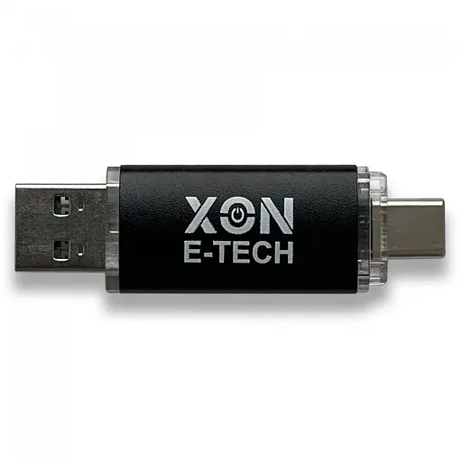 Флеш-накопитель XON FlashDrive DuoConnect 256GB (USB 2.0 + USB Type-C) Черный (FX2DX256MB 4074) - фото 2