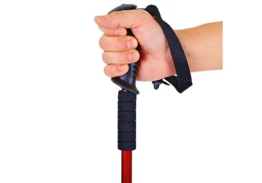 Палка для скандинавської ходьби EasyFit SKY ROAD червона 1 шт (EF-2471-R) - фото 3