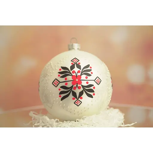 Набір ялинкових прикрас Різдвяні історії Код нації: Чернігівщина 3 кулі скло (4820001154863) - фото 7