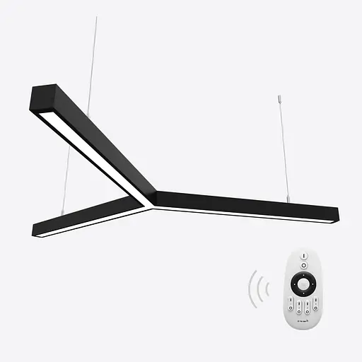 Керований світлодіодний світильник X-LED 90ВТ Y-подібний чорний (Ø1230) LSNY-90db - фото 1