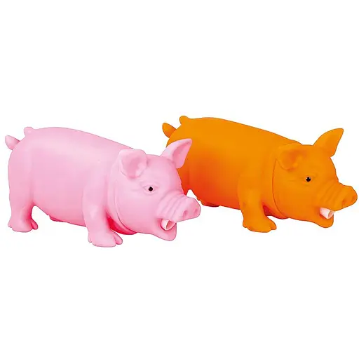 Игрушка для собак Tatrapet Toys Fun виниловая Свинка с пищалкой 15 см в ассортименте