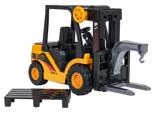 Погрузчик вилочный 1:55 с паллетой и фрикционным приводом Ramiz - фото 5
