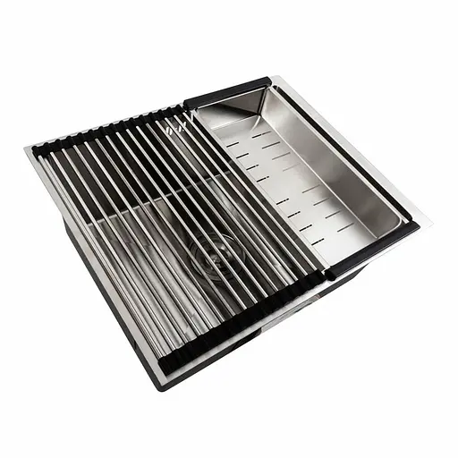 Кухонна мийка нержавійка СМ 54x44 Platinum Handmade (монтаж під стільницю), Нержавіюча сталь - фото 5