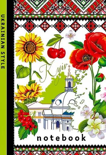 Блокнот, 60 г, 7БЦ, 105x165 мм, 64 аркуші, клітинка, матова ламінація, 22287