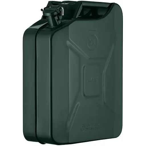 2E Канистра для топлива 2E JCM20V вертикальная, 20 л, металл, 0.8 мм, зеленый, 3.7 кг