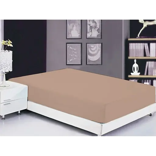 Простирадло на резинці TAG Tekstil Mahogany Rose 180х200х20 см рожеве 000163502