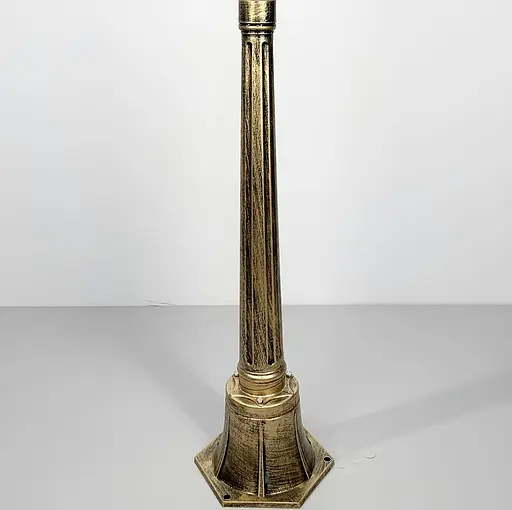 Ніжка до вуличного ліхтаря золотистого відтінку 76 см | Line F | Арт. 900A BG - фото 2