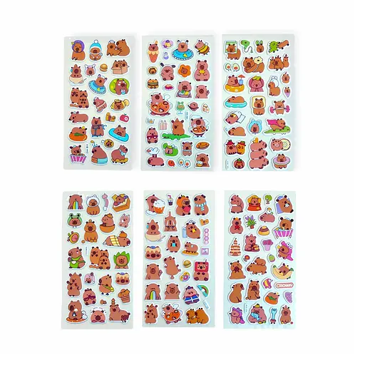 Наліпки дитячі 6 дизайнів 12 шт. (762886ML)