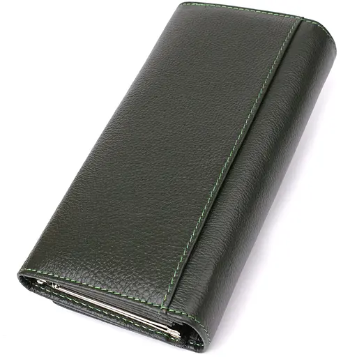 Кошелек в два сложения из натуральной кожи ST Leather 19х9х3 см acs0029693 - фото 2