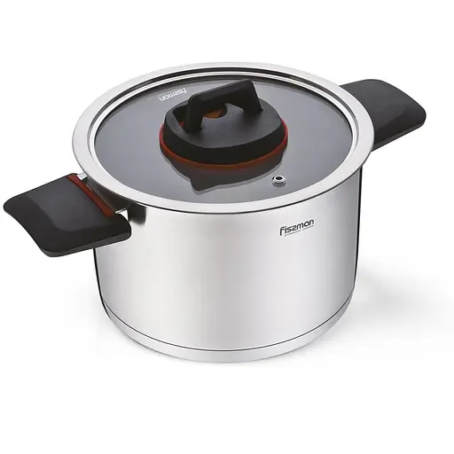 Кастрюля Fissman Pauline со стеклянной крышкой 4.6 л (5230) - фото 2