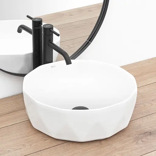 Умивальник Rea Vista white накладний білий REA-U4601, Білий - фото 3