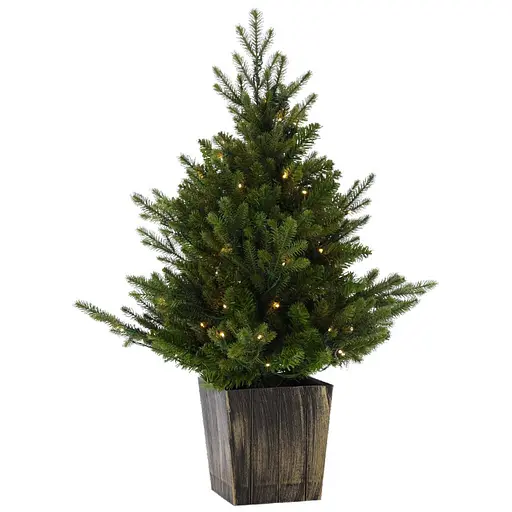 Елка искусственная Chomik с 90 теплыми LED-лампами в горшке 90 см (UMI9087)