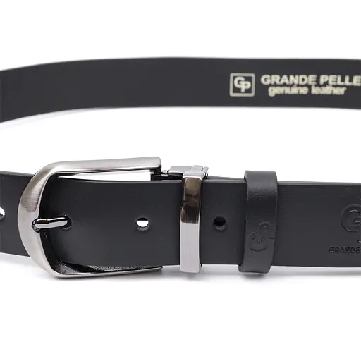 Ремінь шкіряний Grande Pelle чоловічий 3,4х120 см acs0026892 - фото 3
