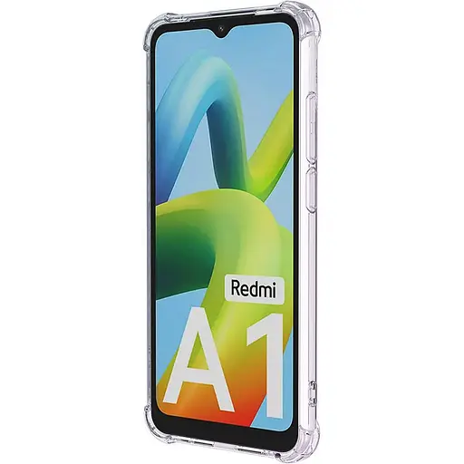 TPU чехол GETMAN Ease logo усиленные углы Full Camera для Xiaomi Redmi A1 / A2 Бесцветный (прозрачный) - фото 2