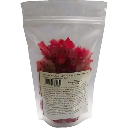 Мармелад желейний Jelly Juice Funny Bears Вишневий з натуральним соком 450 г - фото 2