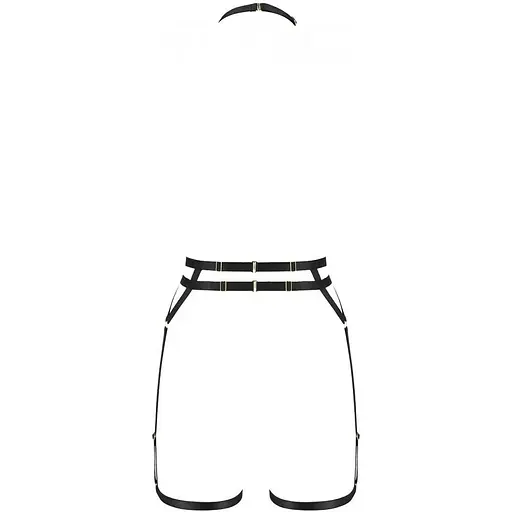 Портупея-стрепы с двойным ремешком Passion Exclusive DENIRA Black L/XL - фото 6