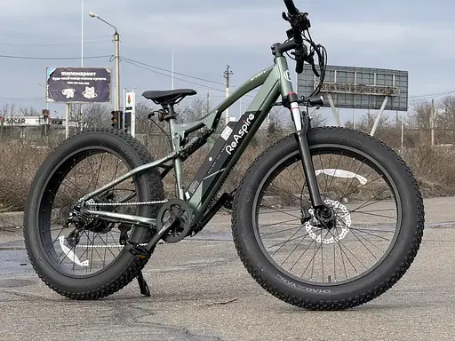 Электровелосипед Фетбайк ReAspire BAFANG 26 дюймов (750W, 48V, 16Ah) Зеленый - фото 2