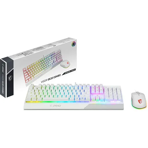 Комплект клавіатура і мишка MSI Vigor GK-30 COMBO UA USB White - фото 9