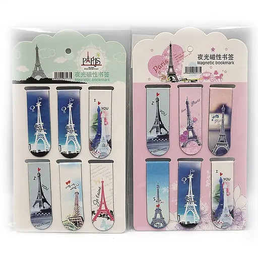 Закладка-магніт Париж, 6x2 см, картон
