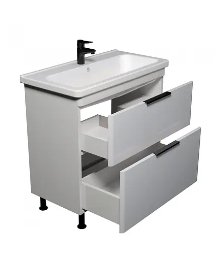 Тумба Мойдодир Freya 80 з умивальником Ipek 80 Білий - фото 5