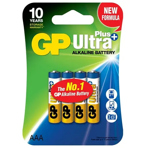 Батарейка GP Ultra Plus Alkaline АА LR03 (24AUP-U4) 4 шт.