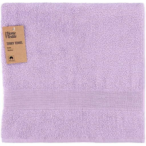 Полотенце махровое Ardesto Benefit 70х140 см 100% хлопок сиреневое (ART2470LC)  - фото 1