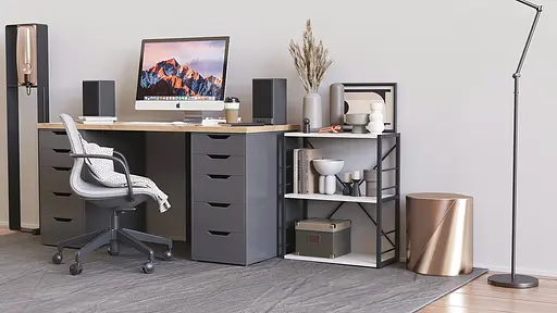 Этажерка 3/60 Ferrum-decor Серии Коннект 75x60x28 черный ДСП Белый 16мм (FRD-104254) - фото 7