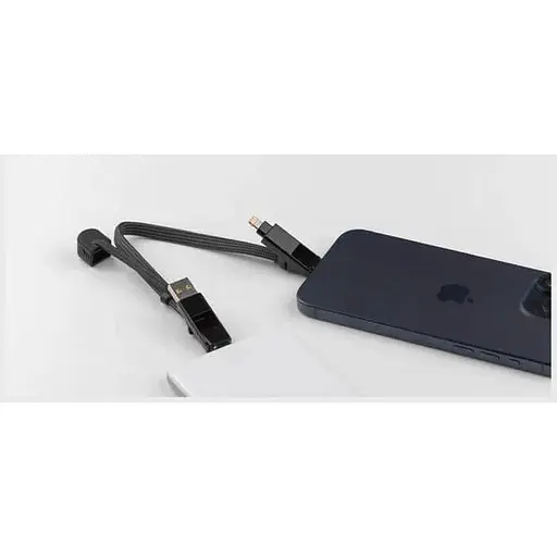 Кабель Rolling Square in Charge XL 30 см чорний (XLS01R) - фото 6