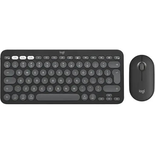 Комплект (клавіатура, миша) бездротовий Logitech Pebble 2 Combo for Mac Graphite (920-012244)
