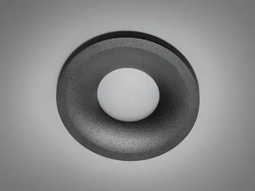 Якісний круглий точковий світильник серія "Аluminium", чорного кольору - фото 2