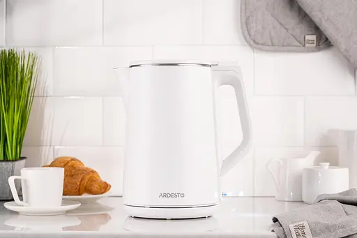 Ardesto Электрочайник EKL-X50 1.5 л 2200 Вт двойные стенки Strix контроль белый - фото 4