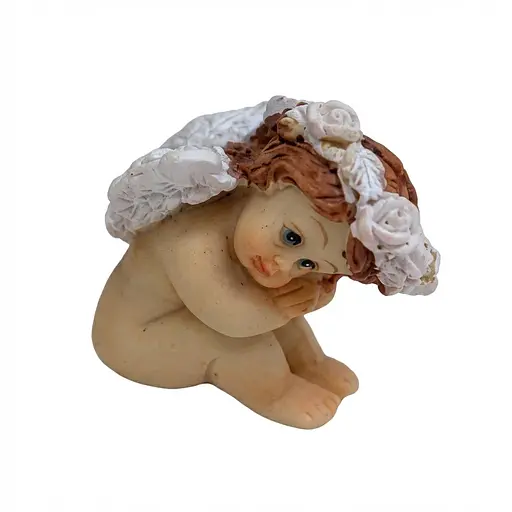 Сувенір керамічний Ангел у віночку в асортименті - фото 3