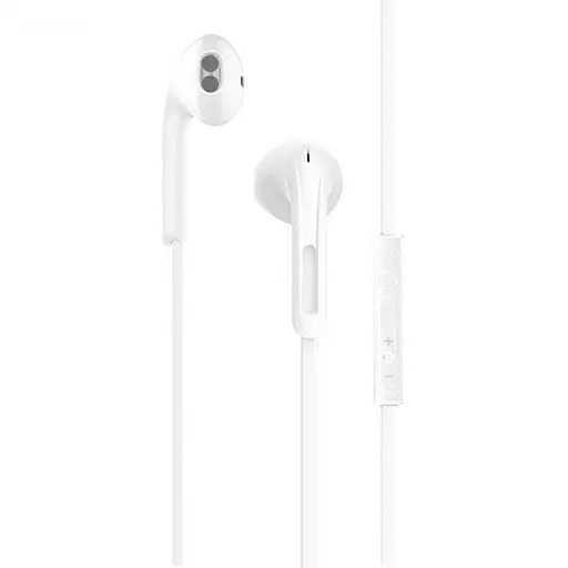 Дротові навушники Hoco M39 Rhyme with mic, 3.5mm, 1.2m, white - фото 2
