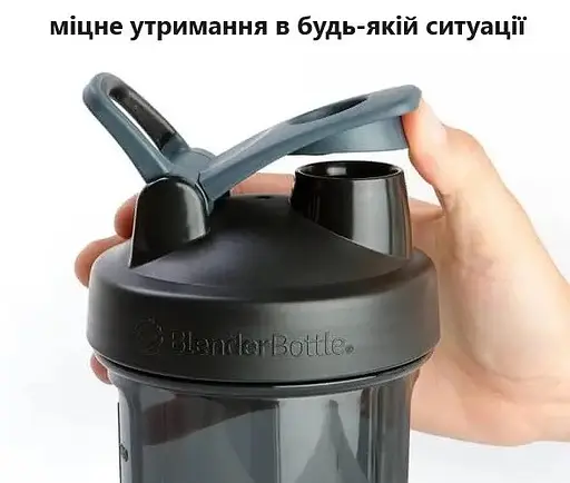 Шейкер спортивний BlenderBottle Pro45 1270 мл Grey/White (Pro45_Grey/White) - фото 11