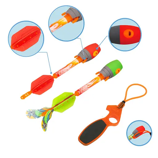 Игрушечный пускатель серии "Air Storm" Zing AS610 SKY RIPPERZ с двумя ракетами - фото 5