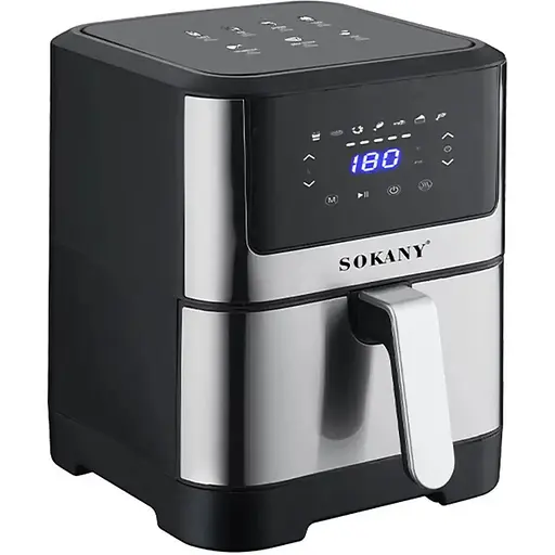 Аэрофритюрница безмасляная Sokany SK-ZG-8040 электрическая 7л с сенсорным управлением 1800Вт - фото 1