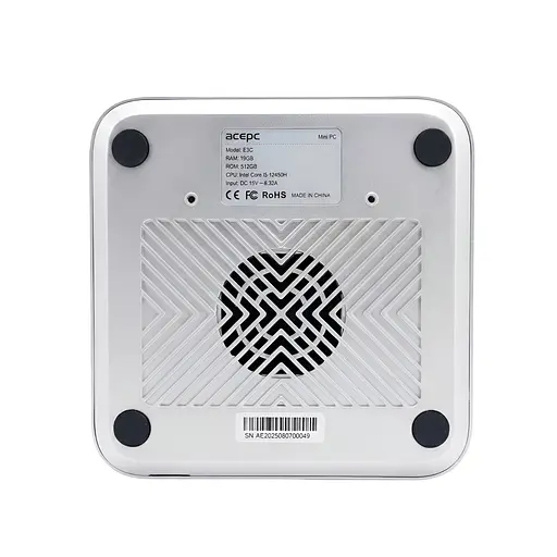 Міні-ПК Acepc PowerBox E3C / Intel i5 12450H / RAM 16GB / SSD512 GB / LAN / Wi-Fi / Bluetooth / Windows 11 Pro / Сірий - фото 6