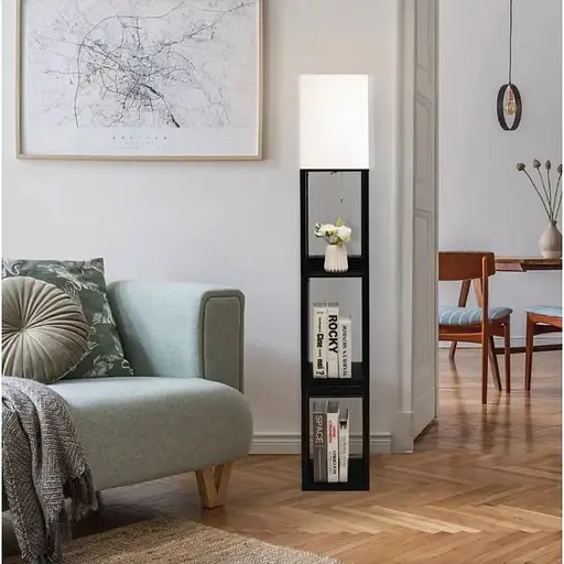 Підлогова лампа Costway Alampia торшер з шухлядою - фото 3