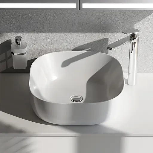 Умивальник Am.Pm Func 43 см білий MFAWCC30430WG, Білий - фото 3